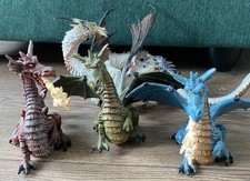 3x Papo Dragon Figures Bundle