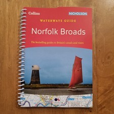 Norfolk Broads: Waterways Guide Collins Nicholson narrow boat maps sites