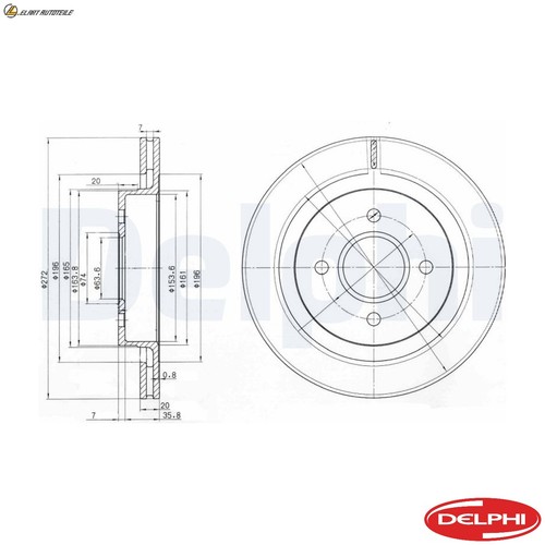 Brake discs bg2758 - discs,
