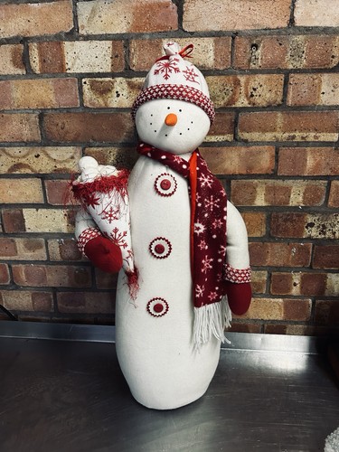 Large vintage snowman - large,