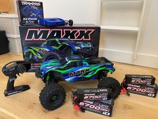 Traxxas TRX890864GREEN/BLUE 1:10 4WD RC Bundle Monster Truck - Blue