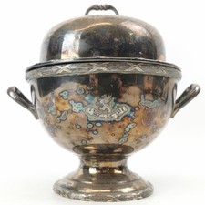 Antique Silver Plated Lidded