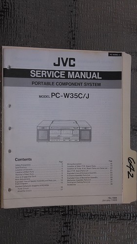 Jvc w35 service manual - pc-w35,
