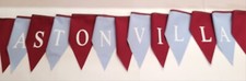 Aston Villa printed  bunting -