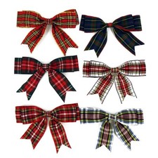 Tartan Large Double Bows