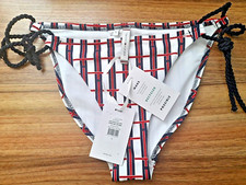 TOMMY HILFIGER LADIES BIKINI BOTTOMS SIZE SMALL S BNWT STRING TIE SIDE HIGH LEG 
