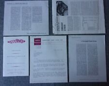 CITROEN ID & DS CONNAUGHT Conversions orig 1960 UK Mkt Brochure + Letter & Tests