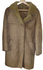 Vintage Morlands Glastonbury Men's Light Brown Sheepskin Coat Size 42