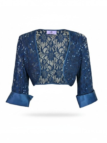 Collection navy lace sequin - navy,