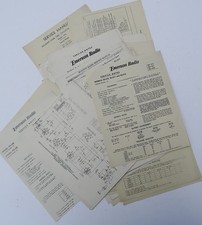 Joblot American Valve Radio SERVICE SHEETS 1930s 1940s Midget Tube Wireless Rare