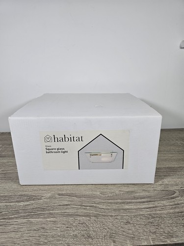 Habitat square glass bathroom - square,