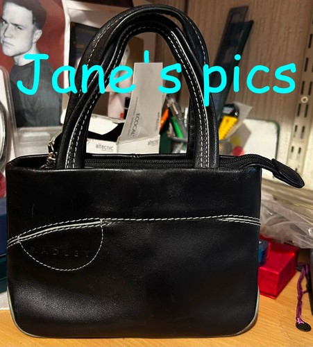 Small black leather radley - black,