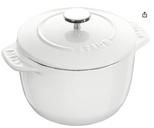 [box] staub 16cm rice cocotte bright light white truffle