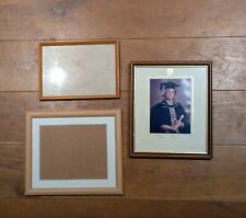 3x Vintage Glazed Gold Wooden