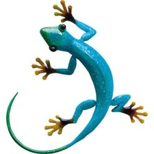 Garden Wall Art - Blue Gecko
