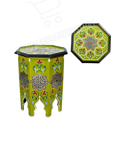 Moroccan hand painted side - hand-painted,