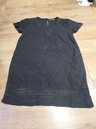 Next black linen dress size - linen,