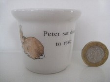 WEDGWOOD BEATRIX POTTER PETER RABBIT NURSERY WARE EGG CUP MADE IN ENGLAND