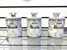 Harrods Tea Coffee Sugar Jar