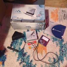 Sony Walkman Minidisc Recorder/Player MZ-N710 Silver Tested Working,
