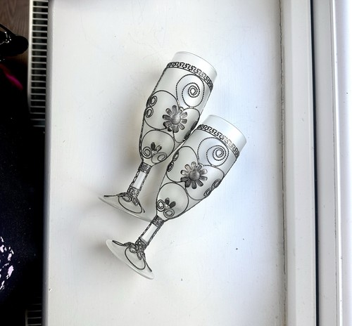Vintage frosted glass - vintage,