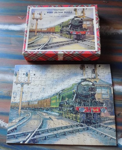 Vintage wooden jigsaw - vintage,