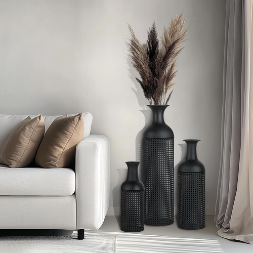 Black large floor - large, vases