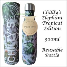 Chilly's Elephant Tropical Edition Water Bottle 500ml Limited Edition 3D Version