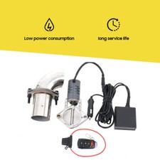 2.5" Electric Exhaust Muffler Valve System Pipe Kit Adjustable Remote