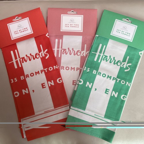 Harrods london tea towels - london,