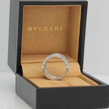 Bulgari B - Zero 1 Ring - 3 Band in 18KT White Gold - Size 55 with Bulgari Box