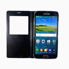 Samsung Galaxy S5 G900F Black Unlocked 16GB Smashed Screen Works Perfectly 932