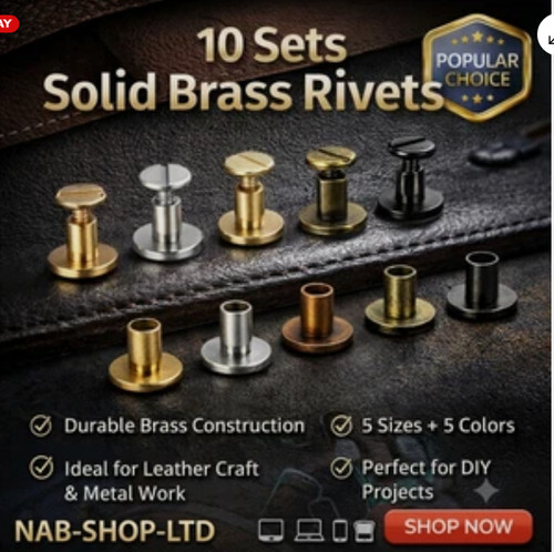 10x chicago screws leather - screws,