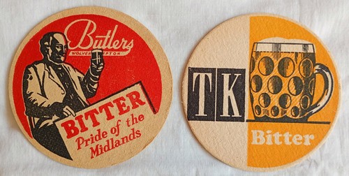 Vintage beer mats butlers - vintage,