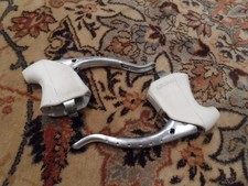 VERY NICE MINT 1980s WHITE WEINMANN RUBBER BRAKE LEVER COVERS AND LEVERS