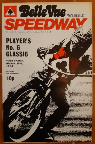 Belle vue speedway programme - vue,