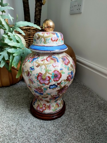 Large antique ginger jar - large,
