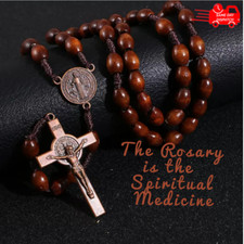 Handmade wooden rosary - wooden,