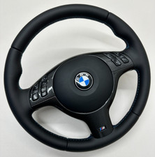 BMW E46 E39 E53 M SPORT STEERING WHEEL M3 M5 SMOOTH LEATHER CARBON FREE SHIP