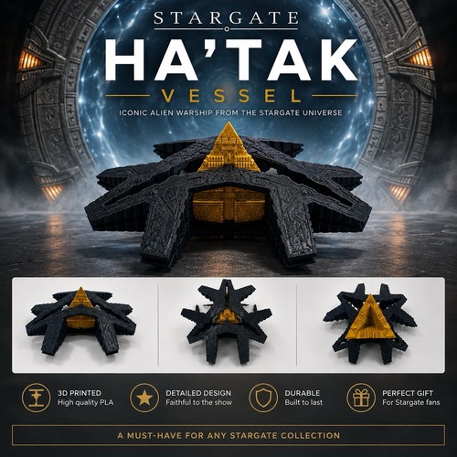 Stargate tak vessel 3d - ha’tak,