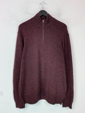 M&S Burgundy Knit Jumper Half