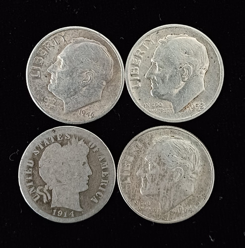 900 silver dimes lot of - us,