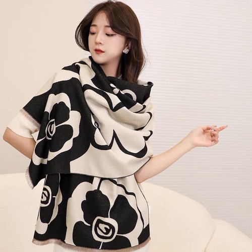 Cashmere blend scarf women - cashmere,
