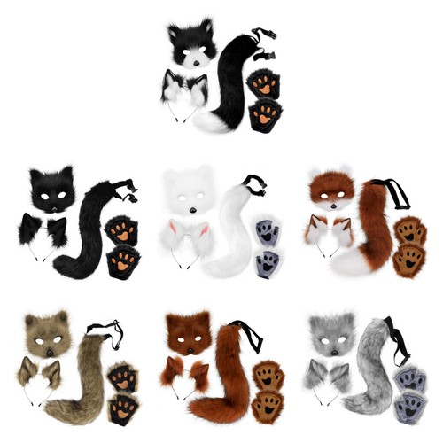 Mask and tail - tail, set