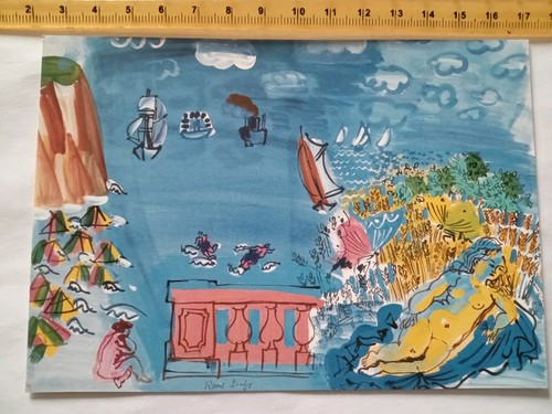 Vintage modern art postcard - vintage,