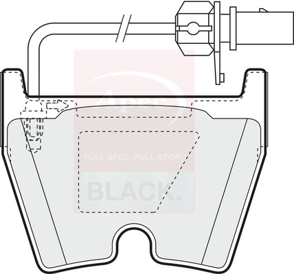 Brake pads set - brake, pad1378b