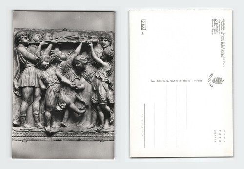 Vintage postcard firenze museo - vintage,