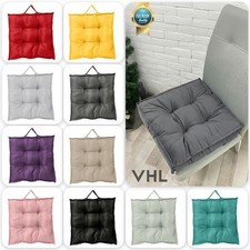 x1 Crushed Velvet Cushion Chair Seat Pad Outdoor Garden Patio Square Cushion UK