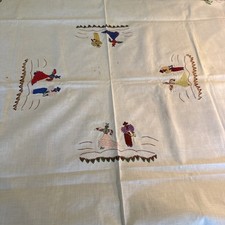 Vtg Hand Embroidered Spanish