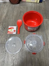 Sistema Microwave Rice Cooker 87.9 oz / 2.6L Vegetable Pasta Steamer New